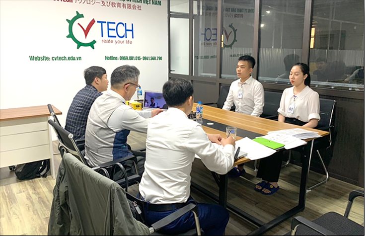 Buổi làm việc giữa CVTECH và doanh nghiệp tại văn phòng